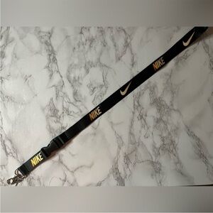 Black and Gold Nike lanyard
